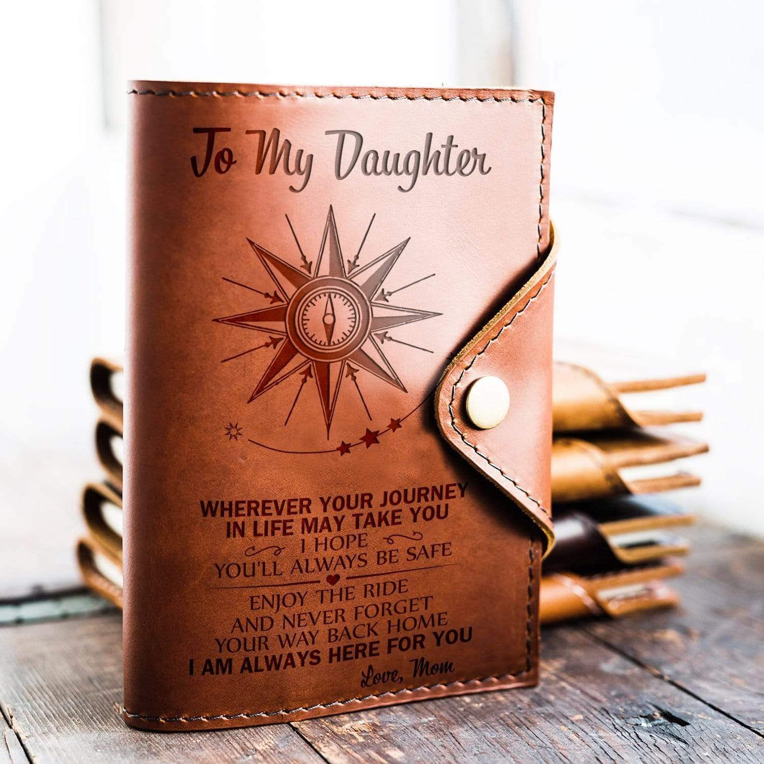 What I Love About Mom Leather Journal | Natural